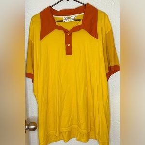 Big Bud Press Polo- Yellow and Orange